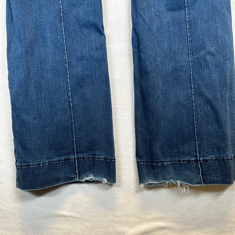Idyllwind Miranda Lambert Blue Lace Up Front Flare Jeans Size 10/34 70s Western - Picture 5 of 10
